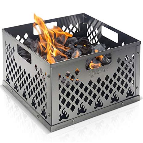 stainless steel fire grate and ash box|stainless steel folding firebox.